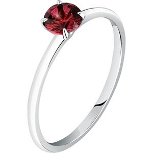 Live Diamond Damesring Witgoudc, gerecycleerd 375 rood