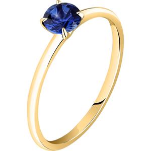 Live Diamond Damesring Geelgoud, gerecycleerd 375 blauw, geelgoud