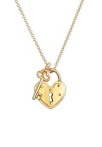Elli Dames Slot Sleutel Hart Hangers Liefde Trend Blogger in 925 Sterling Zilver