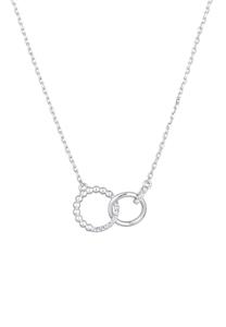 Elli Dames Hanger Ringen Elegant Bol Verstrengeld Zilverkleurig met Kristallen