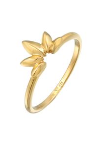 Elli Dames Blad Vorm Natuur Elegant in 925 sterling zilver