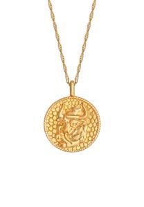 Elli Dames Zodiac Taurus Munt Antieke Trend Astro in 925 Sterling Zilver