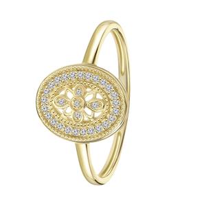 Lucardi Ring 14 Karaat Goud