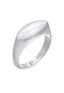 Elli PREMIUM Elli PREMIUM Ring Dames zegel Marquise Design Basis in 925 sterling zilver Gerhodineerd