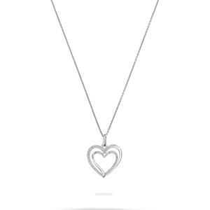 FAVS Collier FAVS Damen-Kette 925er Silber 33 Zirkonia
