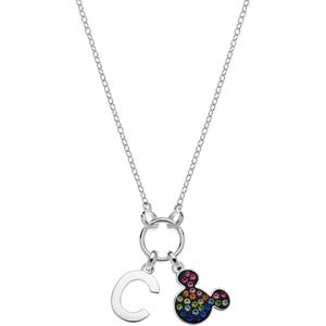 DISNEY Jewelry Collier Disney Mädchen-Kinderkette 925er Silber Kristall