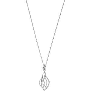 FAVS Collier FAVS Damen-Kette 925er Silber 50 Zirkonia