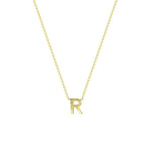 Lucardi 9 karaat ketting met letter hanger - w