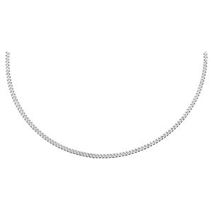 Lucardi Ketting Zilver 70cm -zilverkleurig
