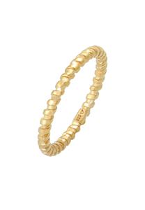 Elli Dames Stacking Ring Twisted Basic Trend Blogger in 925 Sterling Zilver Goud