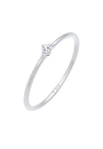 Elli PREMIUM Ring Dames Stack Solitaire Elegant Filigraan met Topaas Edelsteen in 925 sterling zilver Verguld