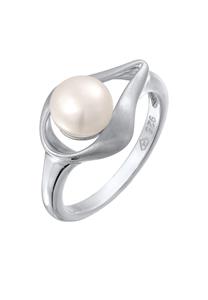Nenalina Dames gebogen modern met Zoetwater gekweekte parel in 925 sterling zilver