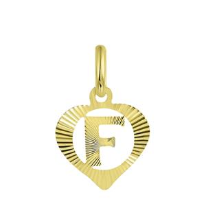 Lucardi 9 Karaat alfabet hanger hart - z