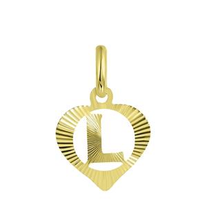 Lucardi 9 Karaat alfabet hanger hart - z