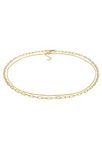 Elli PREMIUM Dames Choker Schakel Set Basis in 925 Sterling Zilver
