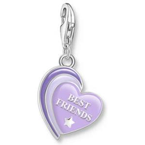 THOMAS SABO Kettenanhänger Thomas Sabo Damen-Charm Silber, Emaille