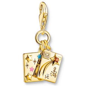 THOMAS SABO Kettenanhänger Thomas Sabo Damen-Charm Silber, Emaille Zirkonia