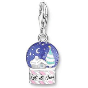 THOMAS SABO Kettenanhänger Thomas Sabo Damen-Charm Silber, Emaille