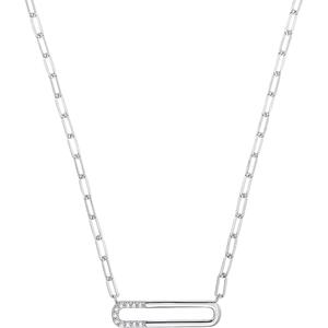 S.Oliver Halsketting voor dames, 925 Sterling zilver, zirkonia synth.