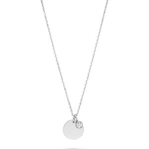 FAVS Collier FAVS Damen-Kette 925er Silber 1 Zirkonia