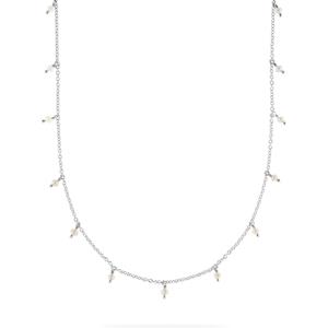 Esprit Silberkette ESPRIT Damen-Kette 925er Silber Süßwasserperle