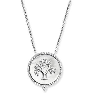 Engelsrufer Kette mit Anhänger Engelsrufer Halskette Silber ERN-LILTREE-PE mit Lebensbaum Perlmutt (1-tlg)