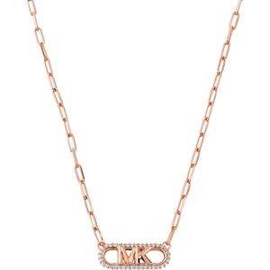 MICHAEL KORS Kette mit Anhänger PREMIUM, EMPIRE, OVAL, MKC1655CZ, mit Zirkonia (synth)