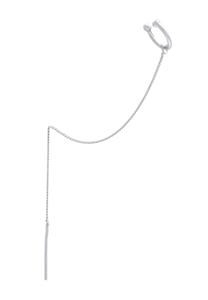 Elli Dames Earcuff Doortrek ketting Opvallend Stijlvol van 925 Sterling Zilver
