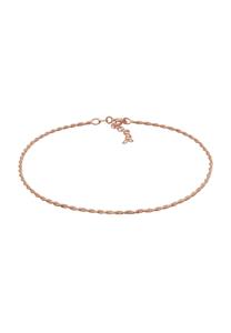Elli Dames Twisted Cord Basic Tijdloze Trend Verstelbaar in 925 Sterling Zilver