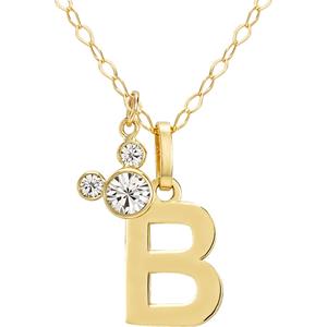 DISNEY Jewelry Collier Disney Mädchen-Kinderkette 375er Gelbgold Kristall