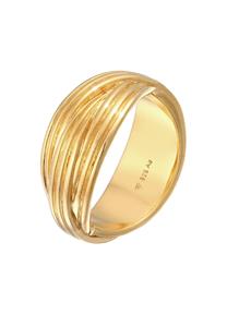 Elli PREMIUM Ring Dames Wikkel Structuur Gedraaid in 925 sterling zilver Gerhodineerd