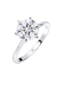 Elli Dames Verlovingsring met Kristallen in 925 Sterling Zilver