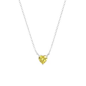 Lucardi Zilveren ketting Love month stones hart - december