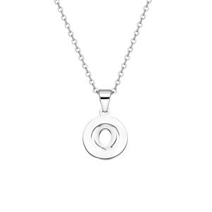 Lucardi Ketting 'Alfabet I' Staal 47cm