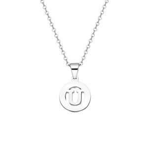 Lucardi Ketting 'Alfabet I' Staal 47cm