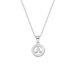 Lucardi Ketting 'Alfabet I' Staal 47cm