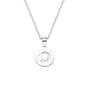 Lucardi Ketting 'Alfabet I' Staal 47cm