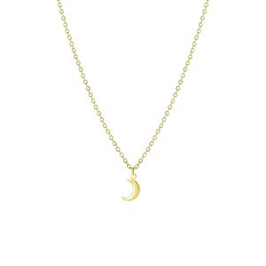 Lucardi Ketting ' Luna ' Staal 47 cm