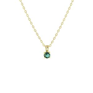 Lucardi Stalen goldplated ketting&hanger geboortesteen - november