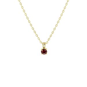 Lucardi Stalen goldplated ketting&hanger geboortesteen - november