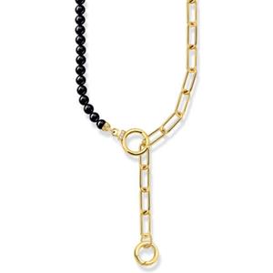 THOMAS SABO Silberkette Thomas Sabo Damen-Kette Silber Onyx