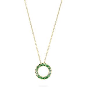 GUIA Collier GUIA Damen-Kette 585er Gelbgold 16 Tsavorit