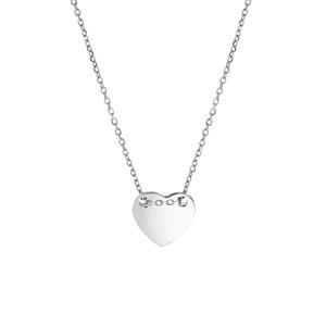 Lucardi Ketting Zilver 45cm -zilverkleurig