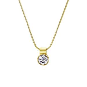 Lucardi Ketting Staal 45cm -goudkleurig
