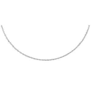 Lucardi Ketting Zilver 42cm -zilverkleurig