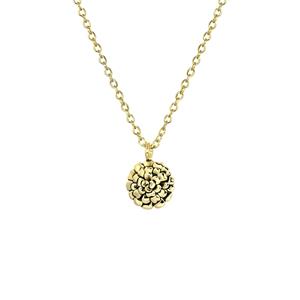 Lucardi Zilveren goldplated ketting&hanger geboortebloem - december