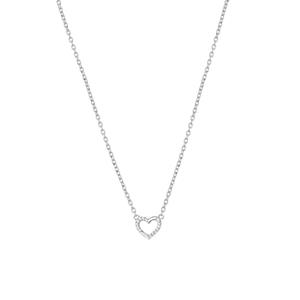 Lucardi Ketting Zilver 42cm -zilverkleurig