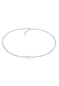 Elli Dames Choker Venetiaanse Oneindigheid Verstrengeld in 925 Sterling Zilver