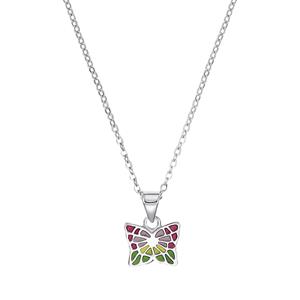 Amor Ketting met hanger voor meisjes, 925 Sterling zilver | vlinder