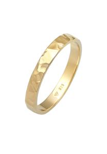 Elli Dames band basis fijn gehamerd trend in 925 sterling zilver